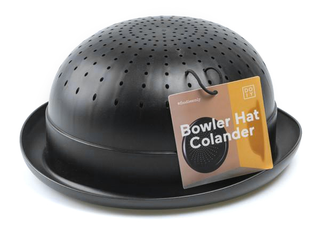 Illustration for article titled You Can Wear This Fashionable Strainer as a Hat